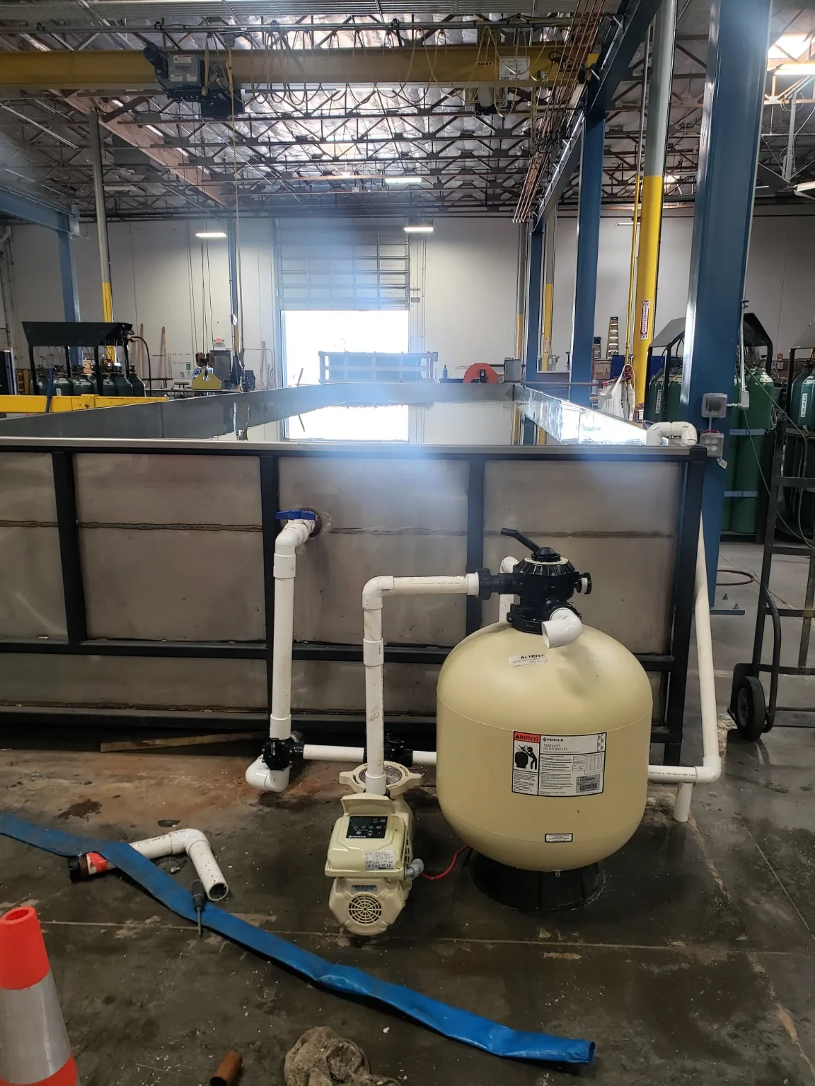Commercial pool equipment system