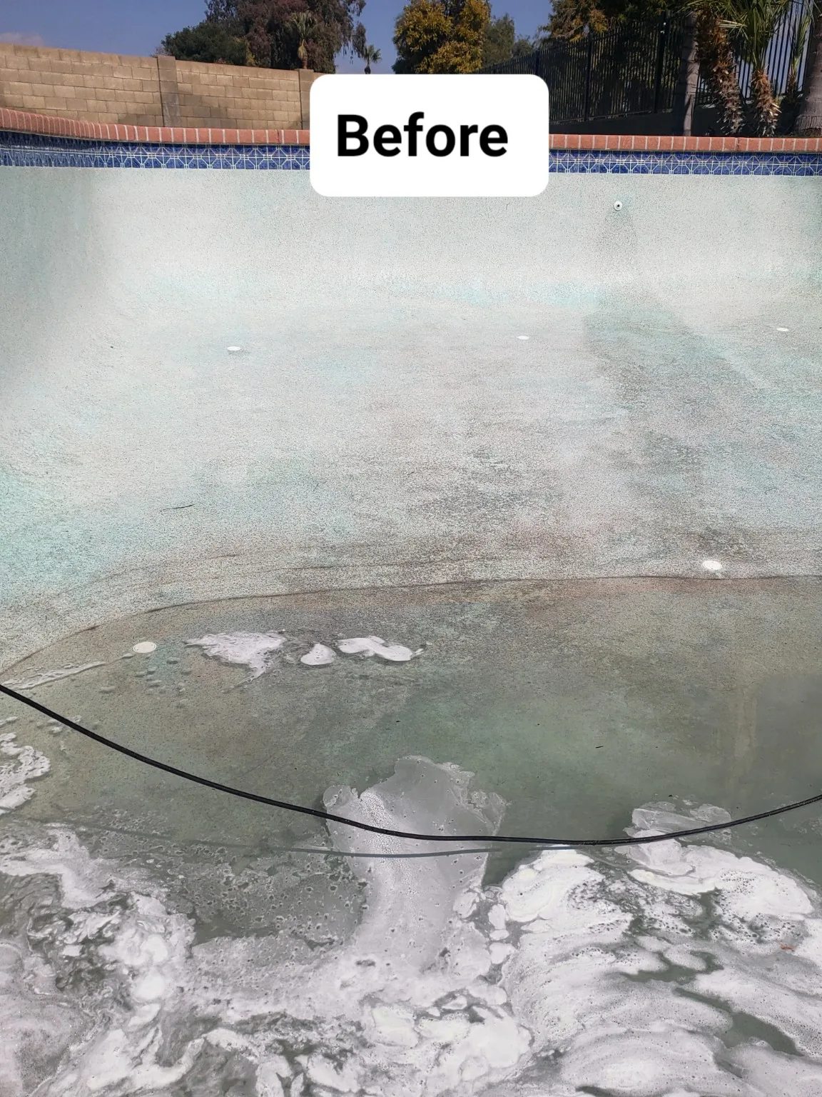 Pool before service